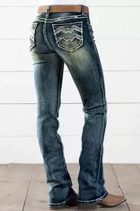 Women’s 90s Mid-Rise Bootcut High-Stretch Jeans