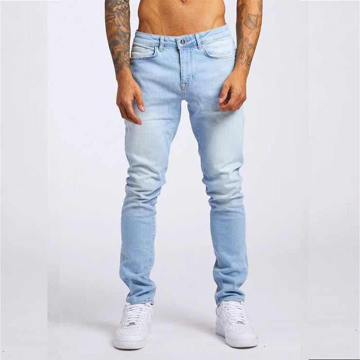 Men's Slim Fit High Waist Jeans